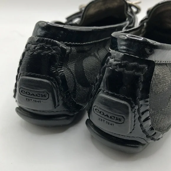 Coach Signature Loafers Sharin size 6B Jacquard Buckle Slip On Shoes EUC (E) - Picture 11 of 11